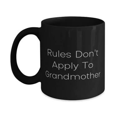 Imagem de Caneca útil para avó, 325 ml, 445 ml, regras não aplicam à avó, inapropriada para avó, aniversário