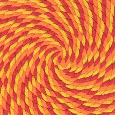 Imagem de Corda de algodão trançado natural West Coast Paracord – Corda artesanal – Corda tripla super macia e forte para esportes, decoração, artesanato, macramê, uso interno (1/4 polegada x 1,8 m, Blazin)