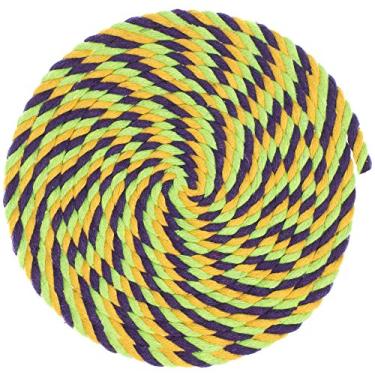 Imagem de Corda de artesanato de macramê de algodão torcido de 1/4 polegada de espessura – Grande variedade de opções de cor e padrão – Comprimentos de 10, 25, 50 e 100 pés, 25 Feet, Tootie Fruity