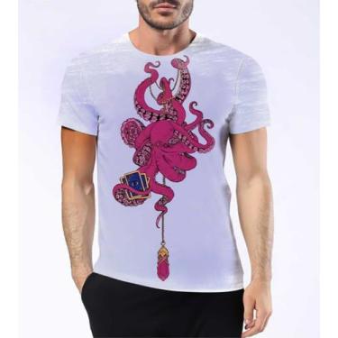 Imagem de Camiseta Camisa Polvos Animal Moluscos Tentáculos Bico 8 - Estilo Krak