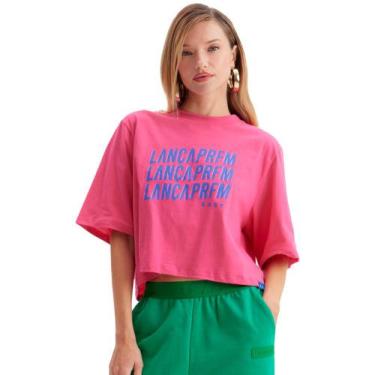 Imagem de Camiseta Easy Lança Perfume Cropped In23 Rosa Feminino