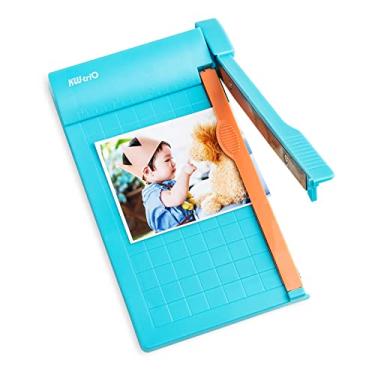 Imagem de CIADAZ Mini aparador de papel guilhotina cortador de 6 polegadas (160mm) comprimento de corte máquina de corte de papel de mesa com cabeça de corte de segurança para artesanato papel fotos cartões