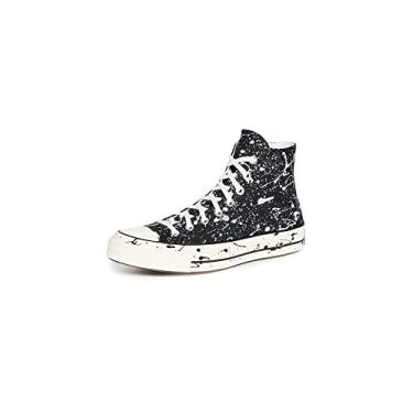 Imagem de Converse Tênis masculino Chuck 70 Hi Paint Splatter, Preto/Cinza/Garça, 8.5
