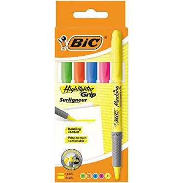 Imagem de Bic Canetas marca-texto – cores sortidas, pacote com 5