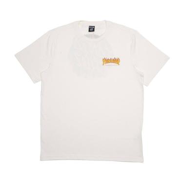 Imagem de Camiseta Santa Cruz Thrasher Flame Dot SS Off White