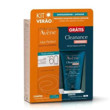 Imagem de Kit Verão Avene Mat Perfect FPS 60 Fluido 40g + Gel Cleanance Intense 40g