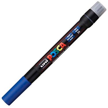 Imagem de Marcador de tinta acrílica Posca, pincel, azul