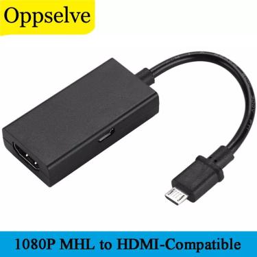 Imagem de Micro USB 2.0 MHL para Cabo Compatível com HDMI  HD 1080P  Samsung  Xiaomi  Redmi  HTC  Android