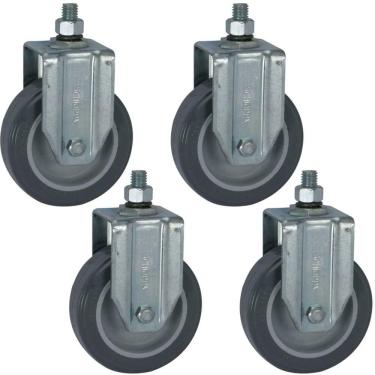 Imagem de 4 Rodízio Fixo Espiga Pvc 4 Polegadas Fle412bp 65kg Schioppa