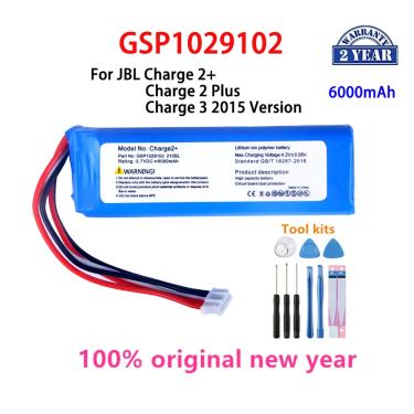 Imagem de Bateria de substituição original para JBL  GSP1029102  6000mAh  Charge 2 Plus  Charge 3  Charge 3
