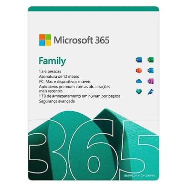 Imagem de Microsoft 365 Family | Office 365 apps | 1TB na nuvem por usuário | até 6 usuários | assinatura anual, 6GQ-01543