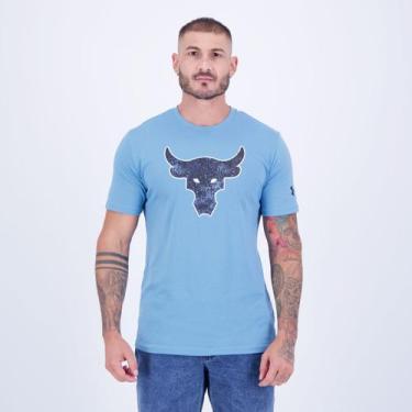 Imagem de Camiseta Under Armour Project Rock Brahma Bull Azul