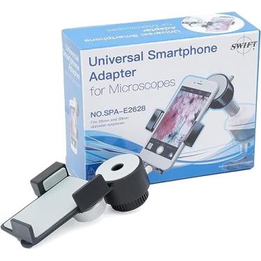 Imagem de Swift Adaptador de lente de microscópio, suporte adaptador de câmera para smartphone, acessório de microscópio (serve para oculares de 26 mm e 28 mm)