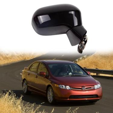 Imagem de Conjunto de espelho lateral do passageiro adequado para Honda CIVIC 2006 2007 2008 2009 2010 2011 Honda CIVIC Espelho retrovisor de carro ajuste de lente de substituição