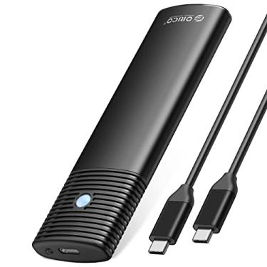 Imagem de ORICO Gabinete SSD M.2 NVMe de alumínio, adaptador USB C de 10 Gbps sem ferramentas, leitor NVMe USB 3.2 M.2, capa SSD externa compatível com Thunderbolt 3, suporta 4TB 2230/2242/2260/2280 PCIe M-Key
