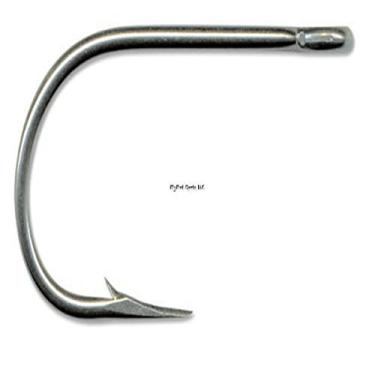 Imagem de Mustad Salmon Siwash 3X Gancho de anel aberto de ponto oco forte (pacote com 8), aço inoxidável, tamanho 5/0