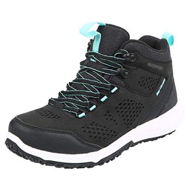 Imagem de Northside Bota de caminhada feminina impermeável Benton Mid, Preto/Aqua, 9.5
