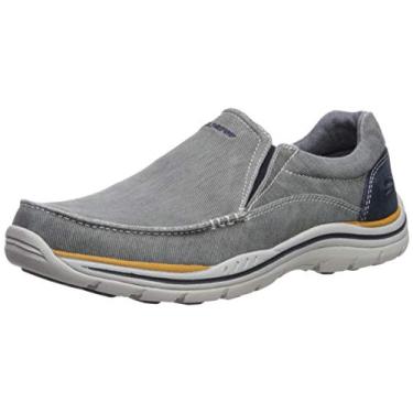 Imagem de Skechers Mocassim masculino Expected Avillo com ajuste relaxado, Azul, 41