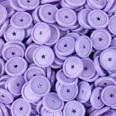 Imagem de Discos Decor. M 23MM Estrela Lilas Marshmallow C/12Un. Pop Disc
