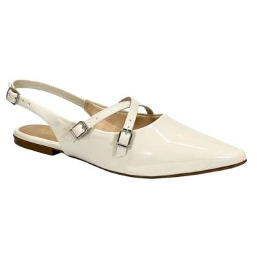 Imagem de Sapatilha Sua Cia Slingback Verniz 8189.15609 Off White