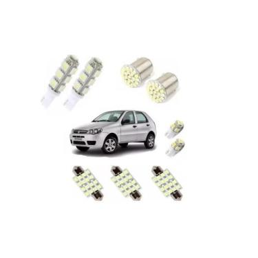 Imagem de Kit Lâmpadas Led Palio Pingo Teto Placa Meia Luz Ré - Blue Lion