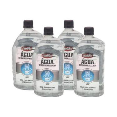 Imagem de Kit Água Desmineralizada Radiadores Baterias 1L 4 Un. - Radflu