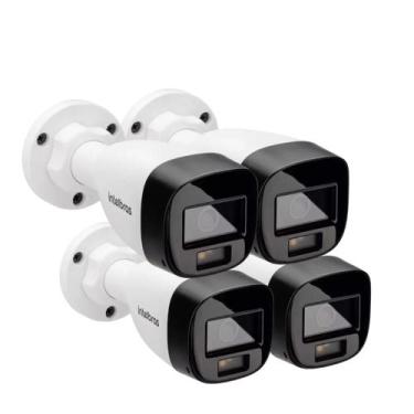 Imagem de kit 4 Câmera De Segurança Intelbras Multi Hd Vhd 1120 B Full Color Ima