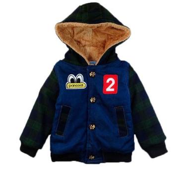 Imagem de Jaqueta Casaco Manabana Infantil Grossa Com Pelucia Jeans Viagem exter