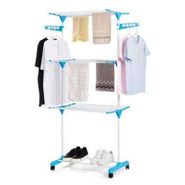 Imagem de Varal de Chão 3 Andares Vertical Compacto Fácil Seca Roupa - Mm House,
