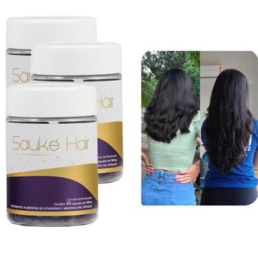 Imagem de Kit 90 cápsulas - Vitaminas para Cabelos e Unhas com Biotina - Sauke B