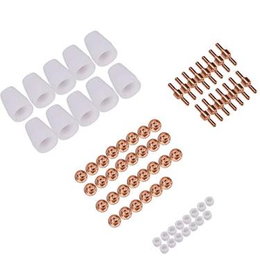 Imagem de 70pcs Plasma Shield Cup Eletrodo Ponta Anel de Gás Compatível Com PT-31 Tocha de Corte de Plasma Fabricação de Precisão para Uso Profissional (70 unidades)