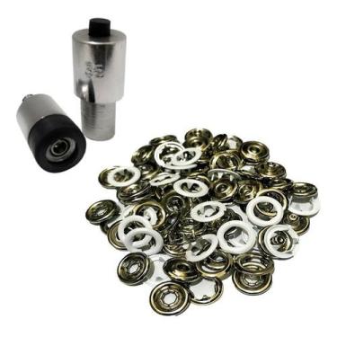 Imagem de Botão De Pressão de Metal 35 Para Roupinha de Bebê Body Cx.200 + Matri