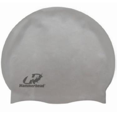 Imagem de Touca de Nataçao Silicone SLIM Polybag Hammerhead Lisa, Prata