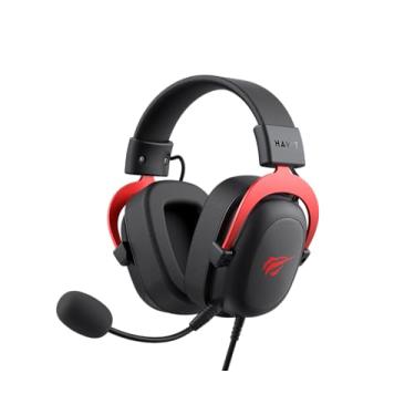 Imagem de Headphone Fone de Ouvido Havit H2002d Black Red, Gamer, com Microfone Destacável, Falante 53mm, Plug 3, 5mm: compatível com XBOX ONE e PS4, HAVIT, HV-H2002d Cor Preto e Vermelho, HV-H2002d