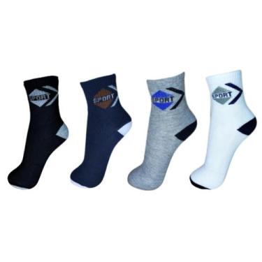 Imagem de Kit 6 Pares Meias Cano Longo Original Masculina Algodão Esportiva Core