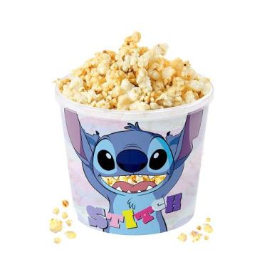 Imagem de Pote de Pipoca Família Grande 2.1 Litros Plasútil Stitch Lilo Disney, 