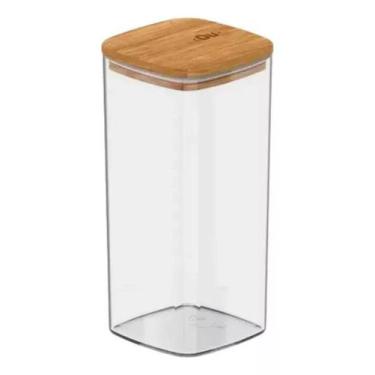 Imagem de Pote Hermético Organizador Mantimento Bambu Natural 0,34l Ou, Natural