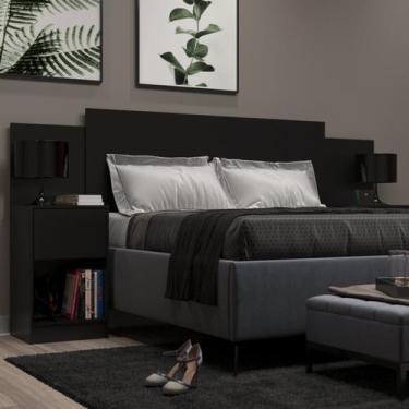 Imagem de Cabeceira de Casal Sublime 2 Gavetas 2 Nichos - DiretoSim