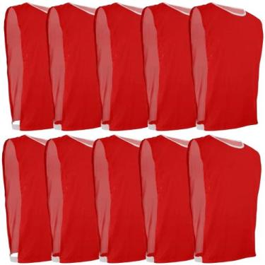 Imagem de Kit 10 Coletes de Futebol Infantil 3 a 7 Anos Esportivo Poliester - Us