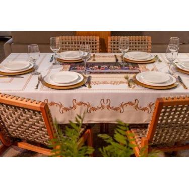 Imagem de Toalha de Mesa Retangular 1,40x2,50cm - Cachimere Decor, Santa Ceia
