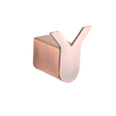 Imagem de Telca Gancho De Banheiro Cabide Para Toalhas e Roupas Aço Inox Cobre Antigo Acabamento Escovado