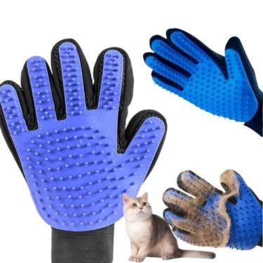 Imagem de Luva Escova Nano Magnética Tira Pêlos Pets Cães & Gatos - AL