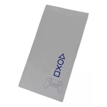 Imagem de Toalha Banho Playstation Gamer Felpuda Estampada 70 x 135 cm - Lepper