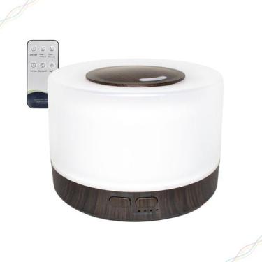 Imagem de Difusor de Aromas Elétrico de Ar com 4 Funcões Led Abajour 7 Cores e C