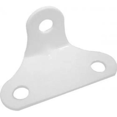 Imagem de Cantoneira 722 P/fixar Moveis 3 Furos C/ 60 Unidade (branca - comercia