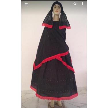 Imagem de Umbanda e candomblé conjuntos de 3  peças sendo saia pano da Costa e o