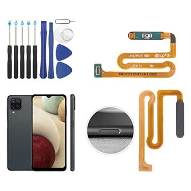 Imagem de Cabo Flex Sensor de Impressão Digital para Samsung Galaxy A12 SM-A125U SM-A125F Botão Liga/Desliga Cabo Flexível Substituição com Ferramentas