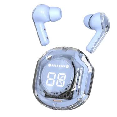 Imagem de Fone de ouvido sem fio Bluetooth Fone de ouvido binaural com luz de respiração digital Intra-auricular ENC com cancelamento de ruído Cápsula transparente com estojo de carregamento sem fio Con type2