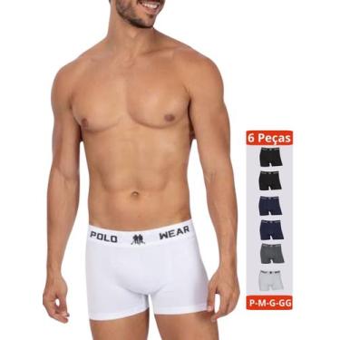 Imagem de Kit 6 Cueca Boxer sem Costura Polo Wear Masculino Confortavél Dia A Di