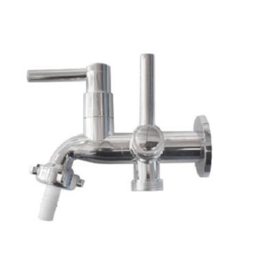 Imagem de Torneira Abs Cromada Tanque Máquina De Lavar Parede 1428  - Montelar A